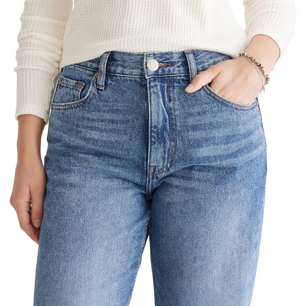 Women's High-Rise Baggy Jeans Cotton Recycled Vintage Style Relaxed Fit - Picture 2 of 5